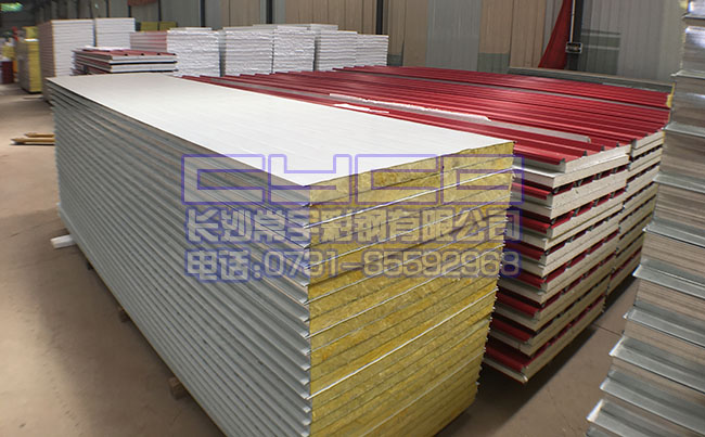 【供應(yīng)】彩鋼夾芯板-巖棉夾芯板-湖南彩鋼板
